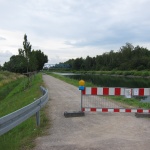 Radweg am Dortmund-Ems-Kanal gesperrt